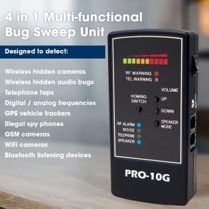 Alternative view of PRO-10G Cell Phone and GPS Bug Detector