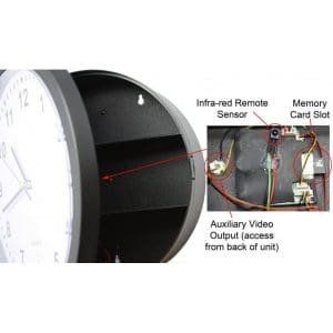 Alternative view of Zone Shield 4K Wall Clock DVR