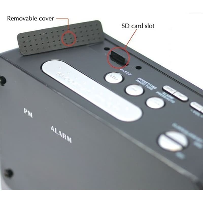 Zone Shield 4K Night Vision Clock Radio DVR 3