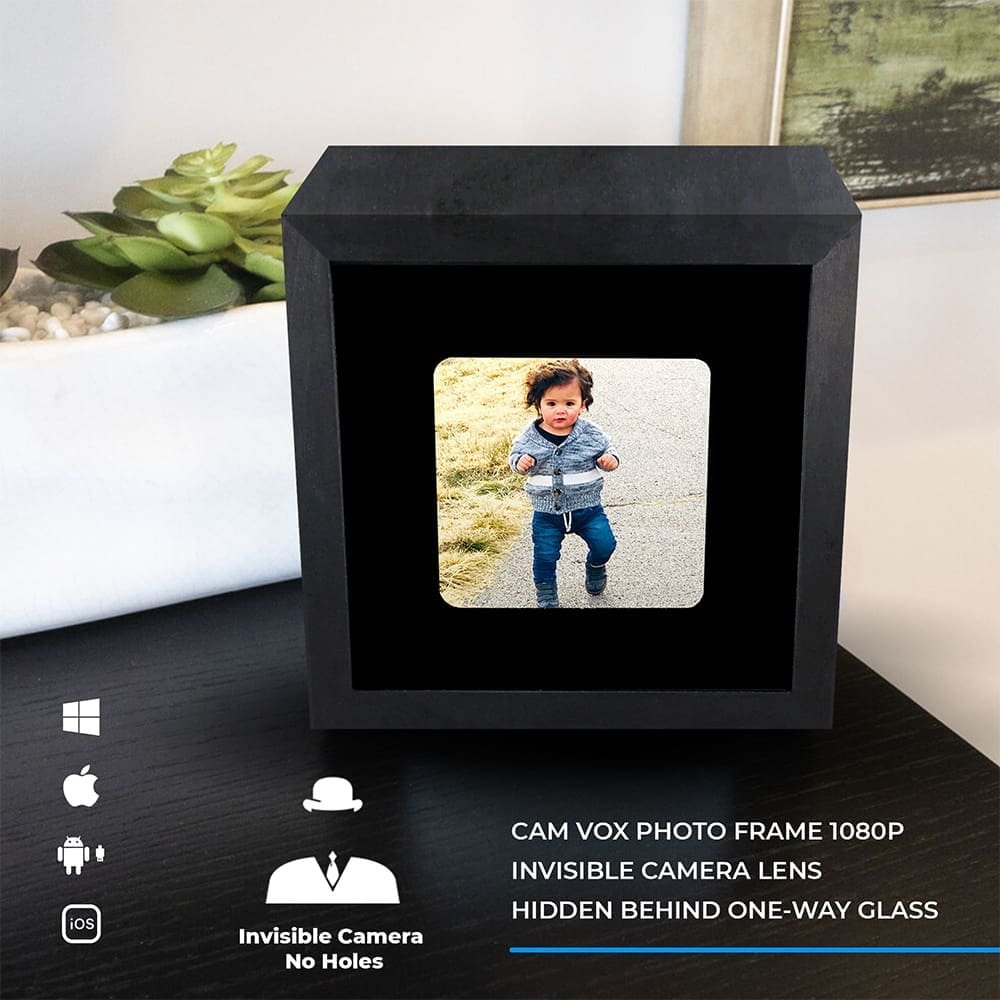 Cam-Vox Photo Frame 1080P 128GB DVR – 9 Hours Continuous