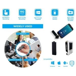 K-USB-OTG – Covert Audio Recorder USB Drive 8GB 288 Hours